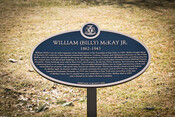William (Billy) McKay Jr. Commemorative Plaque, 2020.