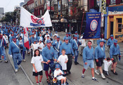 Members of the International Union of Operating Engineers Local 793 lead the Toronto Labour Day Parade, 1999. Courtesy of IUOE Local 793.