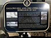 Installation photo of Gallows Hill Commemorative Plaque, 2014.