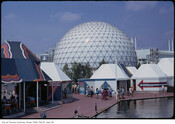 View of Cinesphere and surrounding buildings, 1973. Courtesy of the City of Toronto Archives, Fonds 1526, File 97, Item 30. 