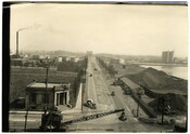 Cherry Street looking south from Keating Channel bridge, Toronto, 1930. Courtesy of the Toronto Public Library.