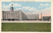 Postcard showing the Terminal Warehouse, Toronto, 1927. Illustration by Valentine-Black Co. Courtesy of the Toronto Public Library.