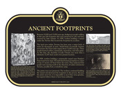 Ancient Footprints Commemorative plaque (mainland), 2021.