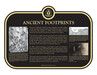 Ancient Footprints Commemorative plaque (island), 2021.