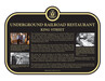 Underground Railroad Restaurant, King Street, Commemorative plaque, 2021.