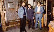 Howard Matthews, Archie Alleyne, and John Henry Jackson at the King Street location of the Underground Railroad Restaurant, 1974