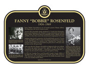 Fannie "Bobbie" Rosenfeld Commemorative plaque, 2021.