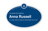 Anna Russell Legacy plaque, 2011.