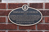Temple Baptist Church, 1925, Heritage Property plaque, 2021.