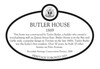 Butler House Heritage Property plaque, 2021.