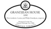 Grandjean House Heritage Property plaque, 2021.