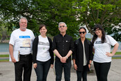 Volunteers after the Art Walk at Exhibition Place tour, June 22, 2017. Image by Herman Custodio.