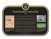 Standard Theatre Commemorative plaque, 2021.