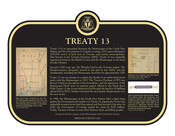 Treaty 13 Commemorative plaque, 2021.