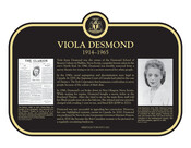 Viola Desmond (1914-1965) Commemorative plaque, 2021.