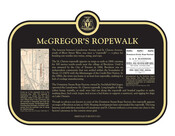 McGregor's Ropewalk Commemorative plaque, 2021.