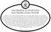 McCormick Playground and Recreation Centre Commemorative plaque, 2022.