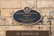 Church of the Holy Trinity, 1847, Heritage Property plaque, 2020