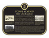 Yonge Station, Belt Line Railway Commemorative plaque, 2021.