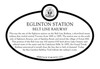 Eglinton Station, Belt Line Railway, Commemorative plaque, 2021.