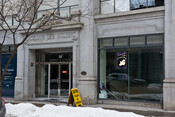 Excelsior Life Building entrance, 36 Toronto Street, January 31, 2022. Image by Herman Custodio.