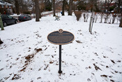 Lucy Maud Montgomery Park and plaque, 222 Riverside Drive, December 28, 2021. Image by Herman Custodio.