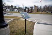 The Guild of All Arts plaque, 201 Guildwood Parkway, April 3, 2022. Image by Herman Custodio.