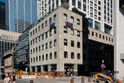 Original site of the Royal Insurance Company of Canada building, 20 Wellington Street East, July 10, 2022. Image by Herman Custodio.